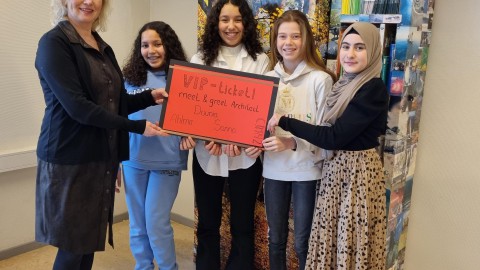 Brugklassers ontwerpen groen schoolplein Buitenhout College