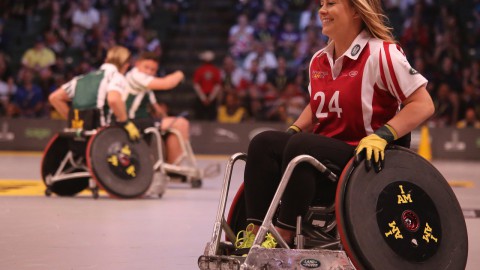 Najaden gestart met rolstoelhandbal