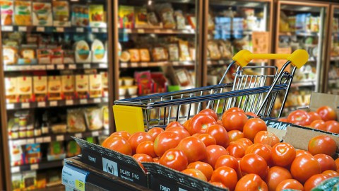 Optie te betalen met telefoon voor klanten bestelservice Albert Heijn