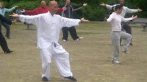 Taichi op zaterdag middag in Almere buiten