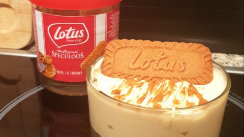 Geniet van dit overheerlijke Lotus dessert